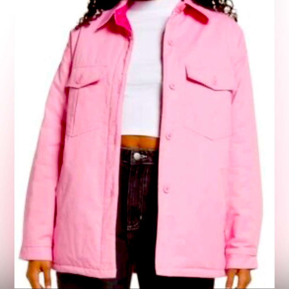 BP by Nordstrom Pink Oversized Jacket